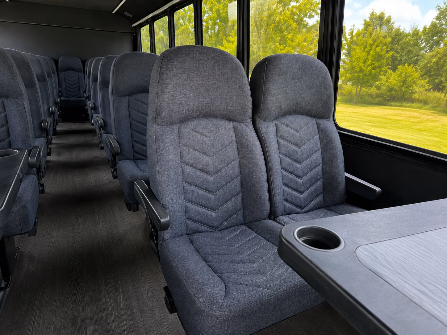 cherry hill 15 passenger minibus inside