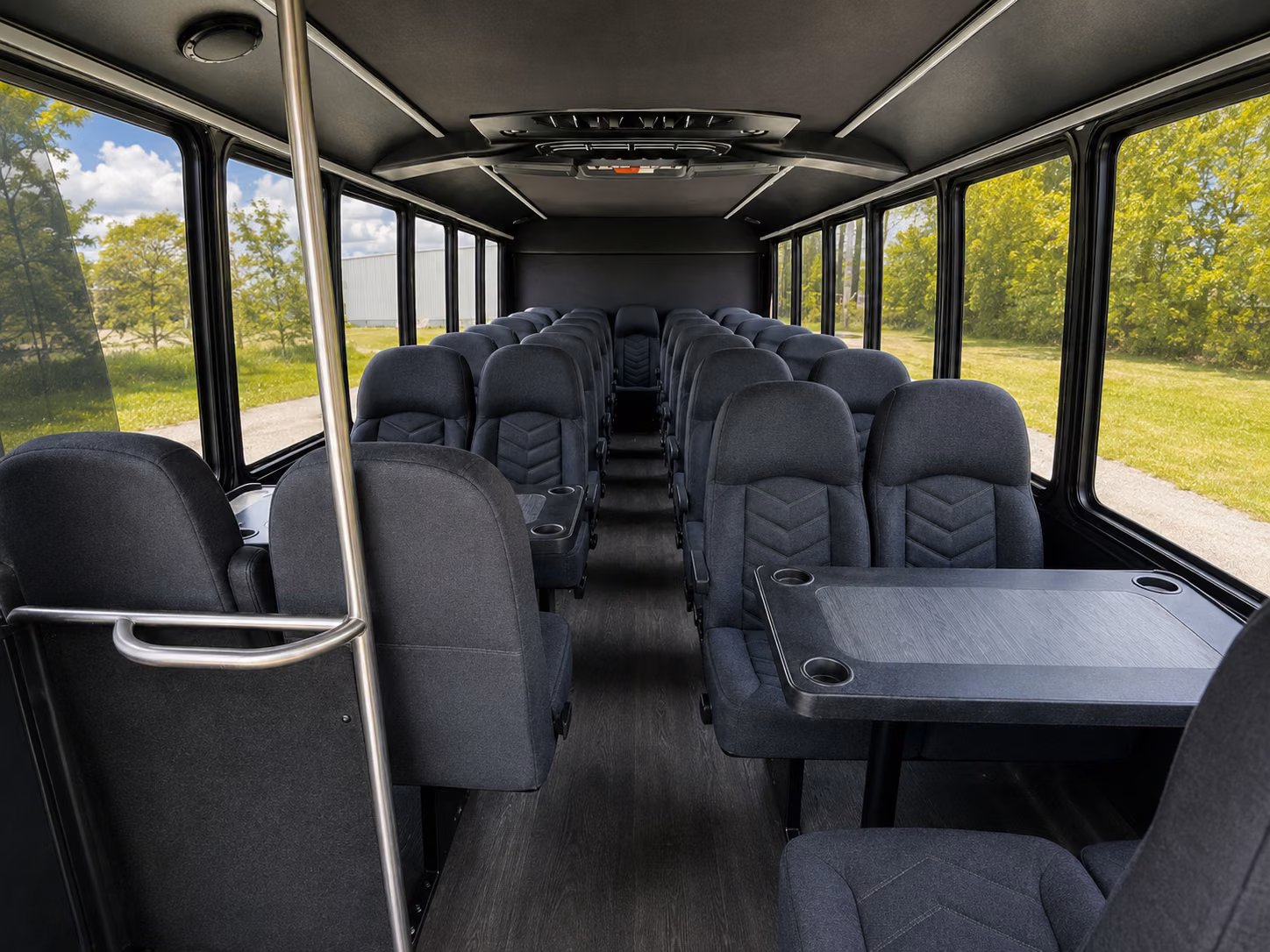 cherry hill 18 passenger minibus inside