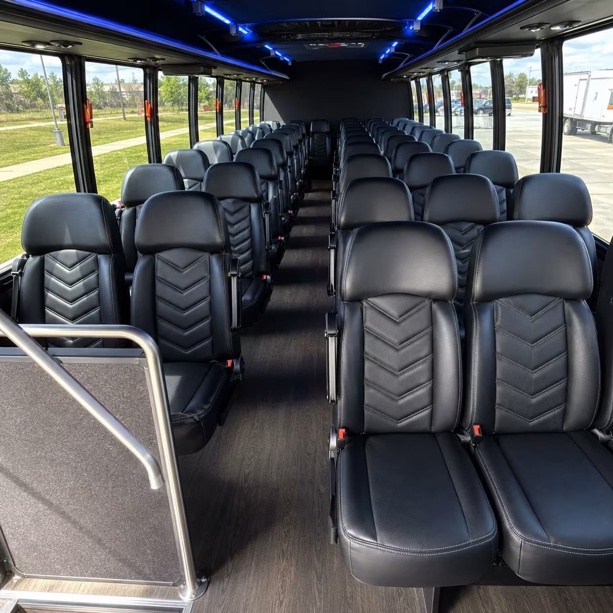cherry hill 25 passenger minibus inside