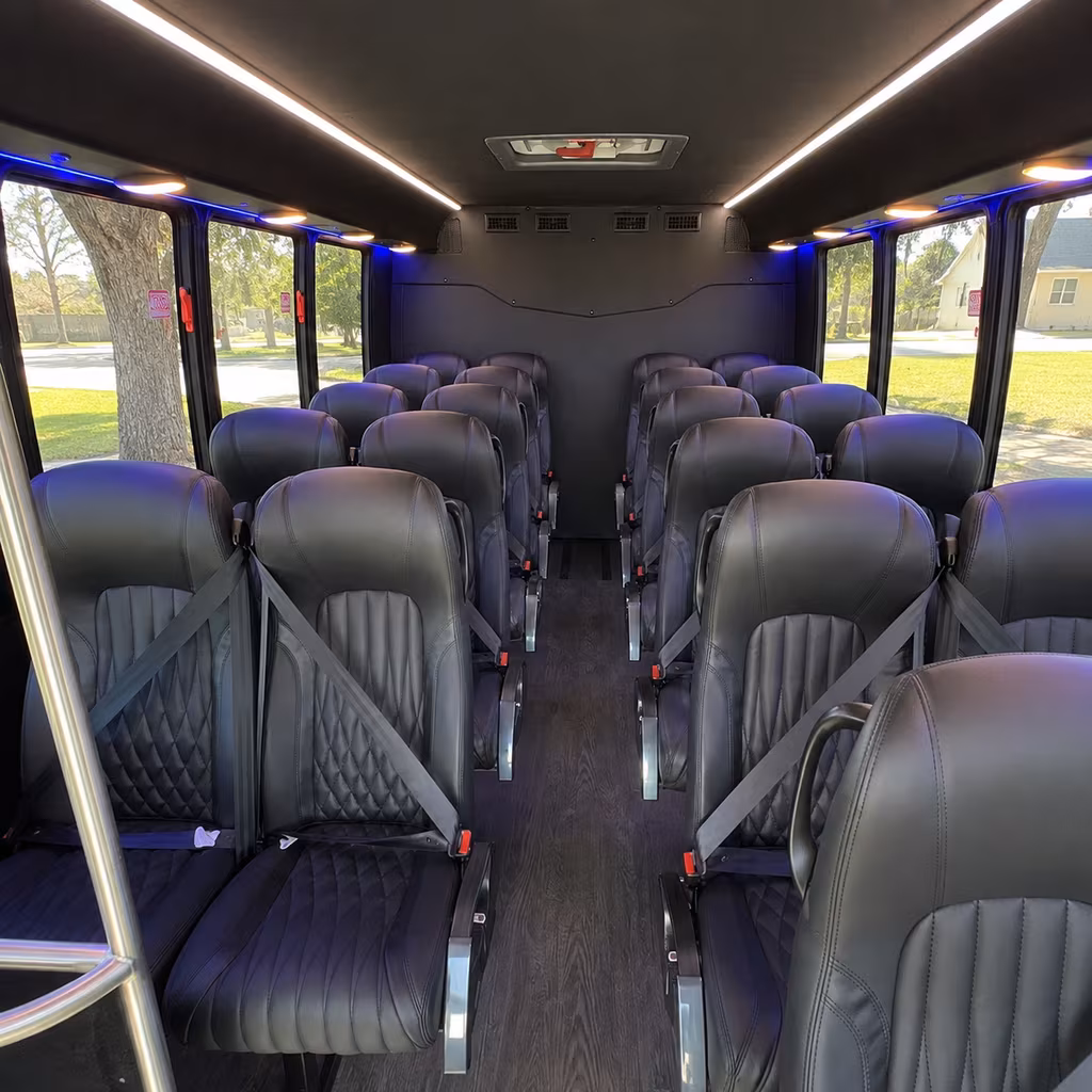 cherry hill 30 passenger minibus inside