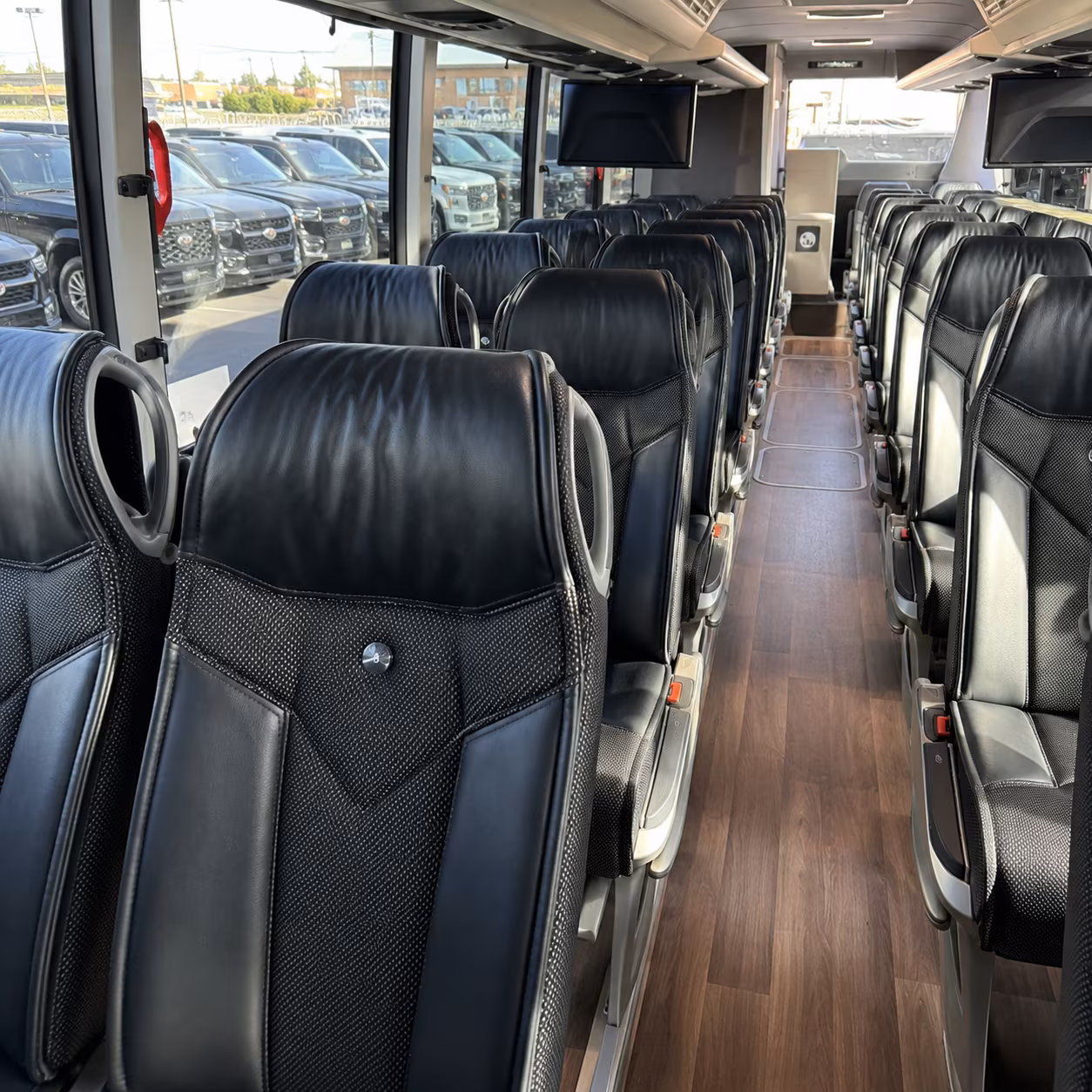 cherry hill 56 passenger charter bus interior