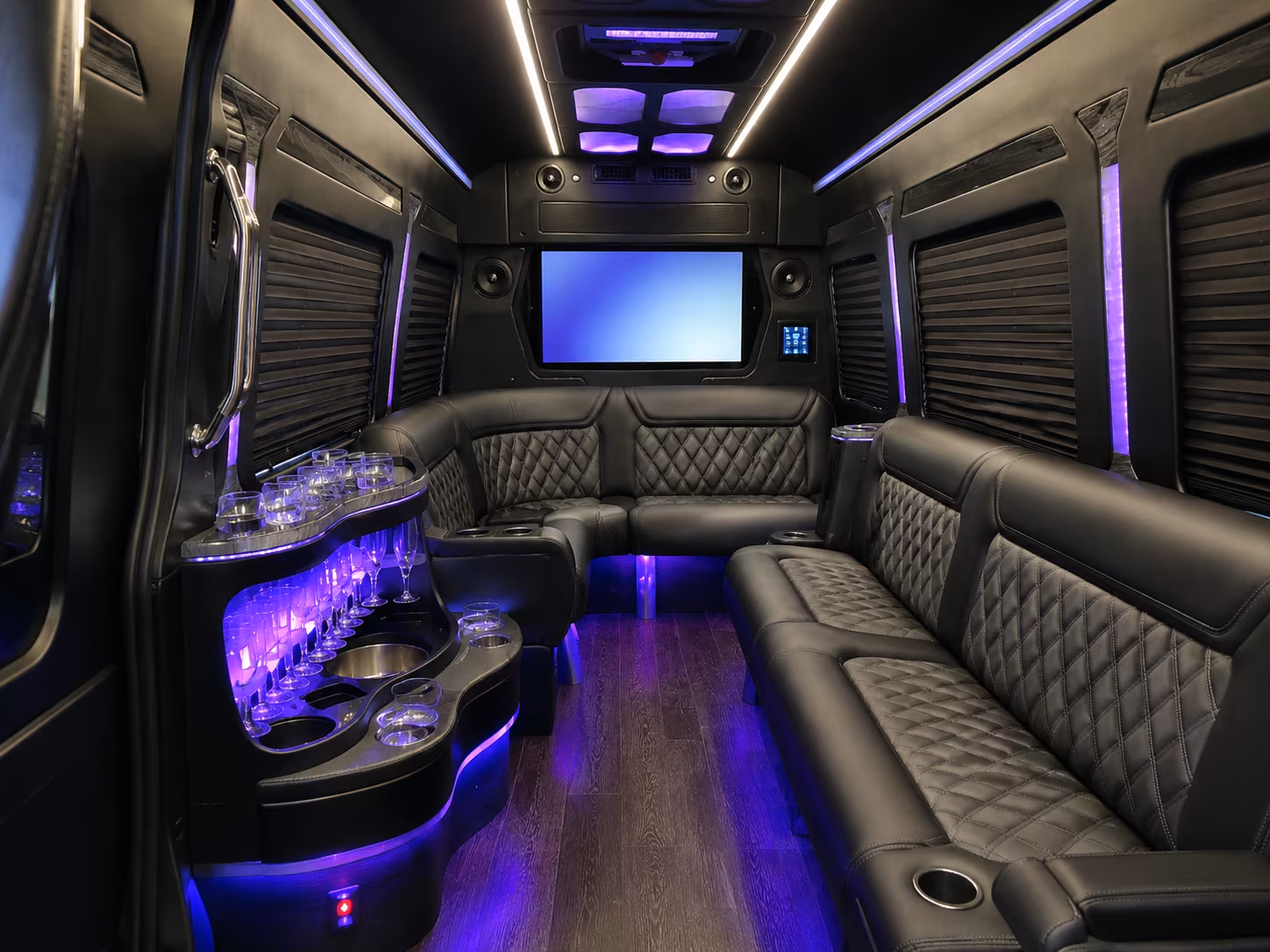cherry hill sprinter limousine inside