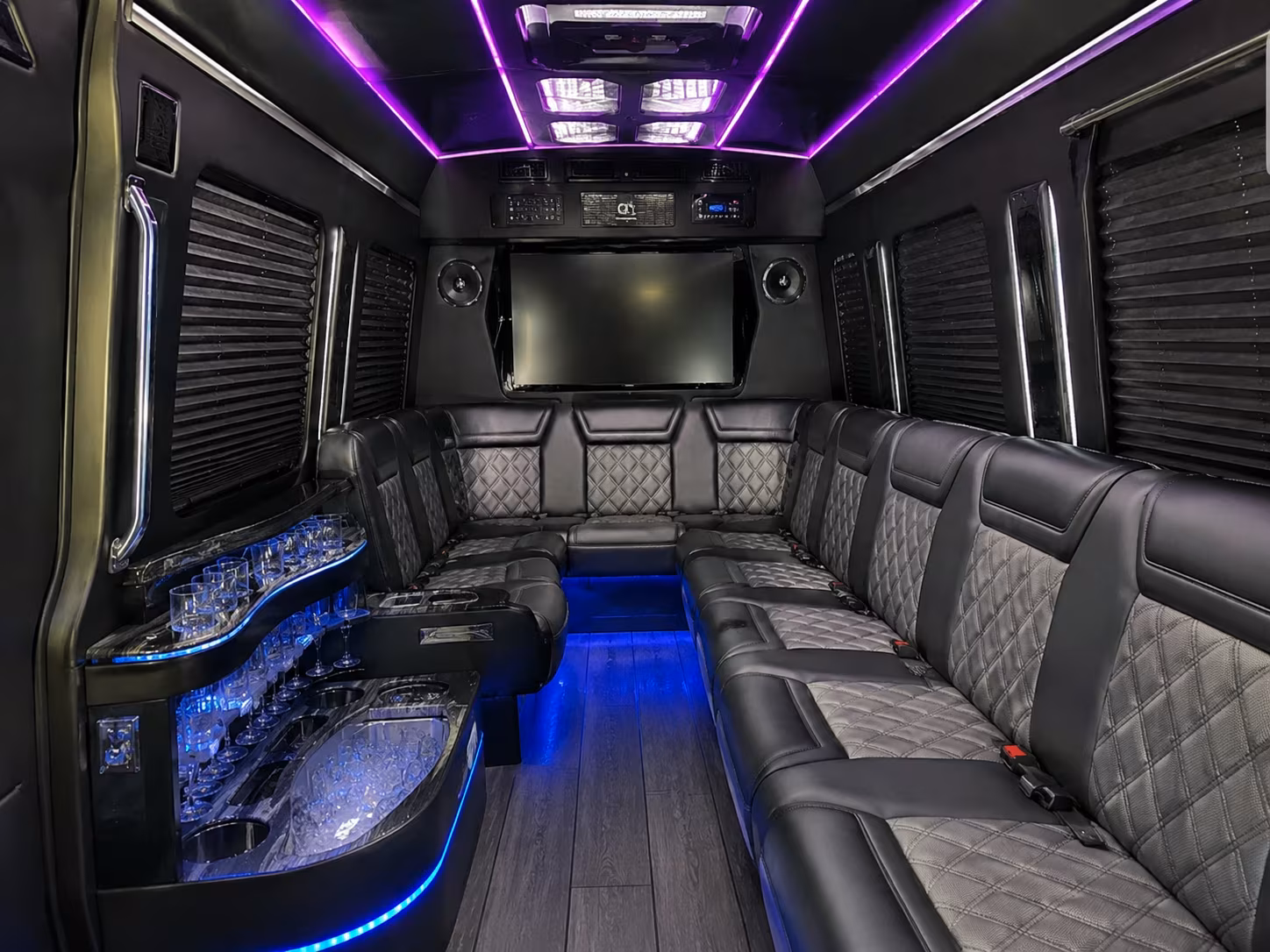 cherry hill sprinter limousine interior