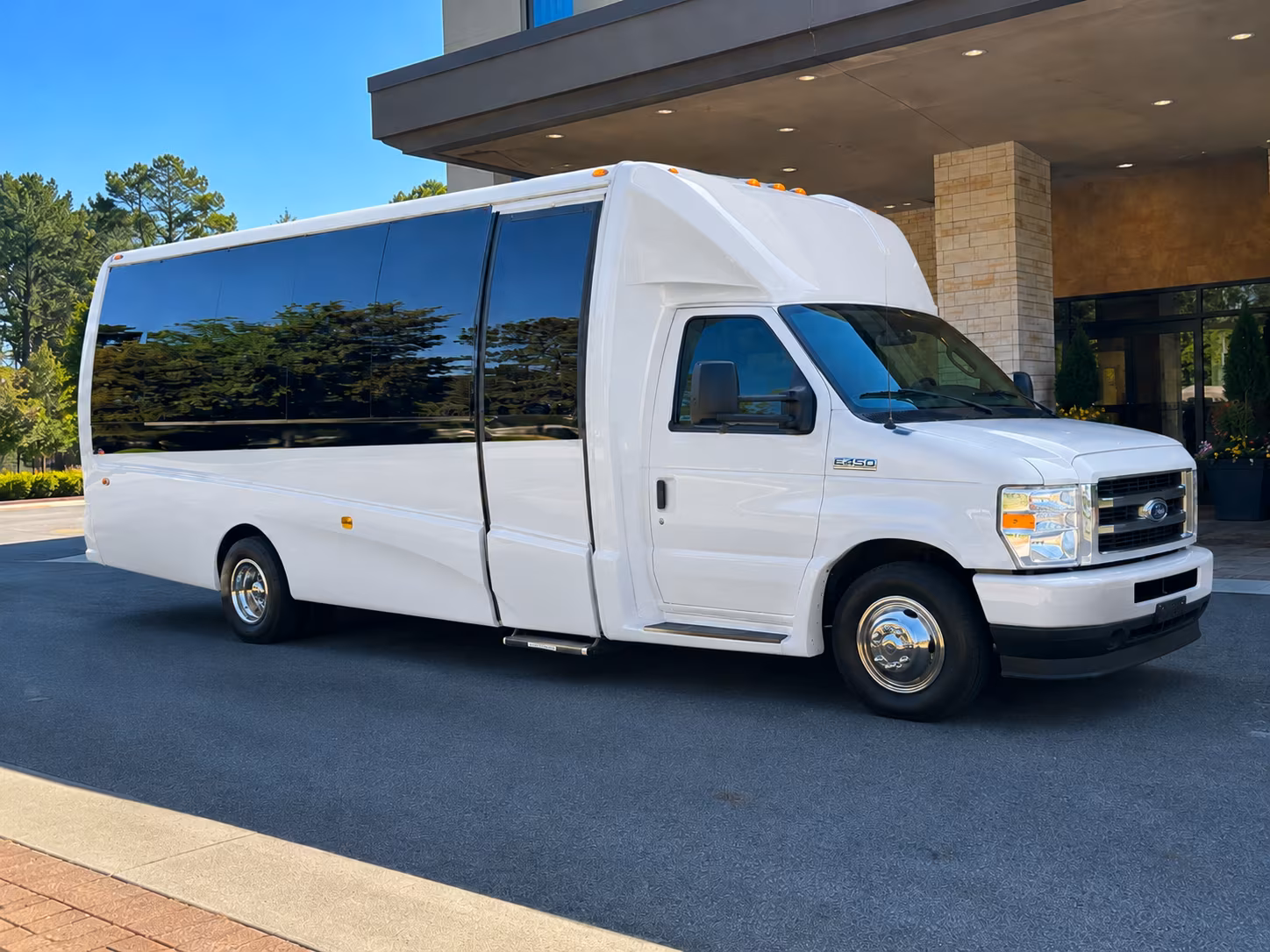 employee shuttle buses for cherry hill companies and corporate campuses